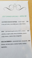 Zest menu