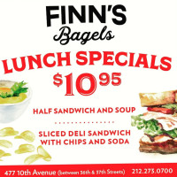 Finns Bagels food