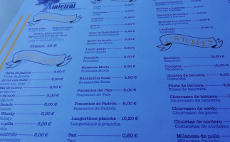 Parrillada Restuaurante Amieiral menu