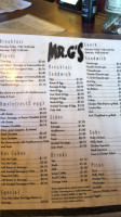 Mr G's menu