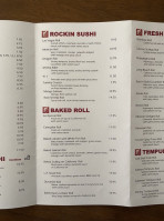 Sushi Kinoya menu