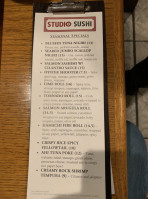 Studio Sushi menu