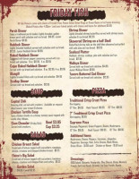 Capitol Centre menu