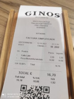 Ginos Plaza Angel menu