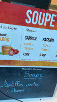 Zumo Smoothies Georges Pompidou Hospital menu
