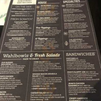 Wahlburgers menu