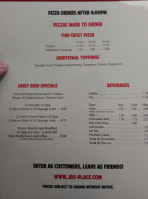 Jr's Place menu