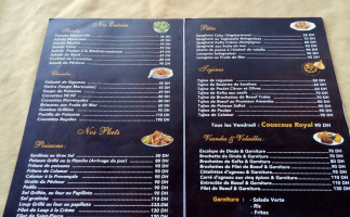 Riad Du Pecheur Safi menu