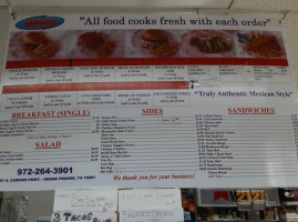 Sunshine Food Store menu