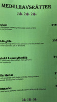 Medelhavskällaren menu