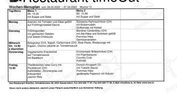 Bxa- Timeout Bassersdorf menu