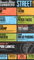 Jose's Blue Sombrero menu