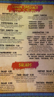 Pr's Taco Palace menu