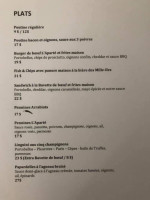 L'Aparté  menu