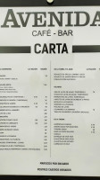 Avenida menu