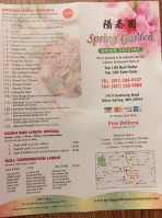 Spring Garden menu