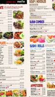 San Sai Japanese Grill menu