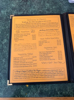 Harry Singh's Original Caribbean menu