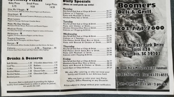 Nine Medical Deli Grill menu