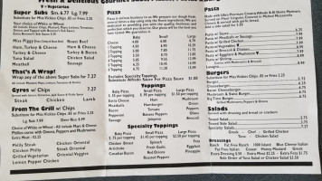 Nine Medical Deli Grill menu