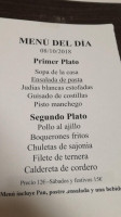 Jorge Manrique menu