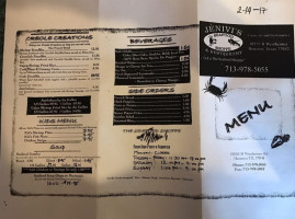 Jenivi's Seafood Shoppe menu