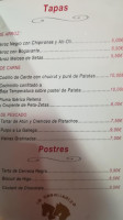 La Caballeriza menu