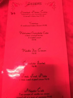 Supper menu