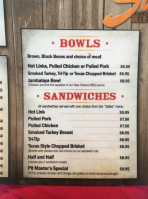 Bt's Southern Bbq menu