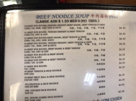 Pho Saigon Shophouse menu