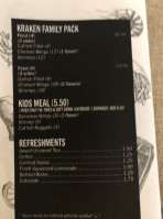 Kraken Wing Seafood menu