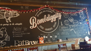 Bombdiggity Dogs Burgers And Brew menu