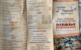 San Marino Pizzeria menu