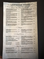 Lighthouse Bistro menu