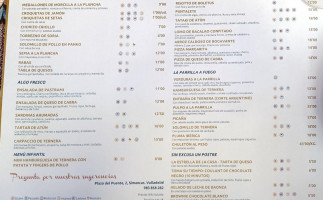 La Excusa menu