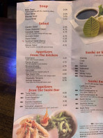 Tokyo Hibachi Sushi menu