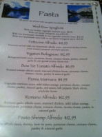 Wind River Pizza Pasta menu