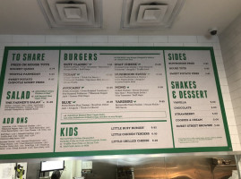 Buffburger menu