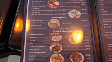 Nepali Kitchen menu