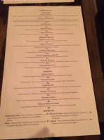 Osteria G menu