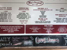 Moe's Original Bbq Metairie menu