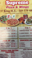 Supreme 2 for 1 Pizza and Wings food