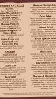 Chuckwagon menu