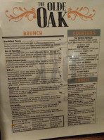 The Olde Oak menu