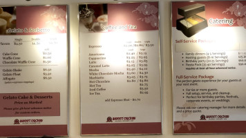 Sweet Orchid menu