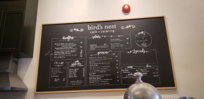 Bird's Nest Cafe Catering menu