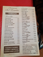 Danubio De Las Infantas menu