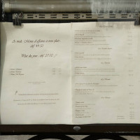 De L'hôtel Dupeyrou menu