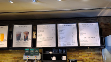 Starbucks menu