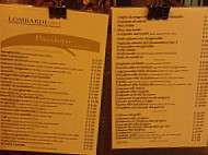 Pizzeria Lombardi menu